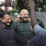 अरविंद केजरीवाल दिल्ली शराब नीति घोटाले पर प्रेस कॉन्फ्रेंस करते हुए