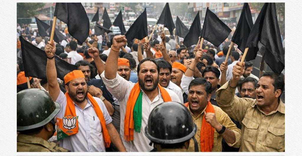 नई दिल्ली में विरोध प्रदर्शन का सांकेतिक चित्र