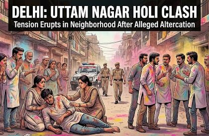 “होली पर युवक की पिटाई”