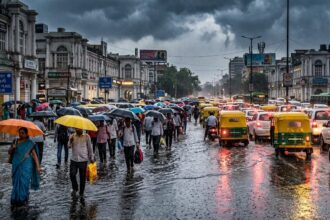 दिल्ली में अचानक बारिश से गर्मी से राहत मिली