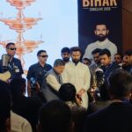 बिहार दिवस 2026 पर दिल्ली के The Ashok Hotel में Chirag Paswan द्वारा BITO हेल्थ प्रोजेक्ट लॉन्च करते हुए