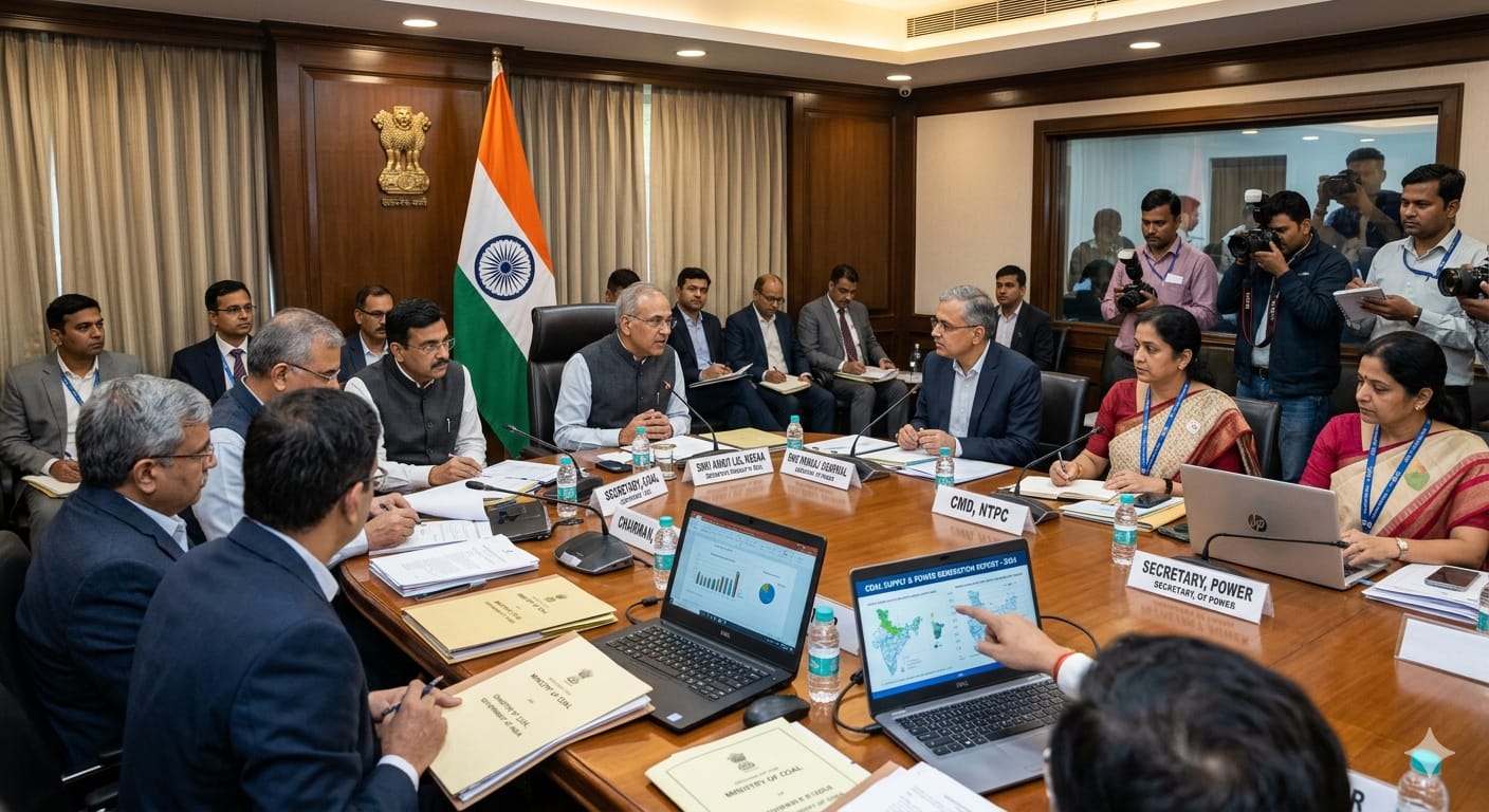 कोयला मंत्रालय की अहम बैठक,AI image