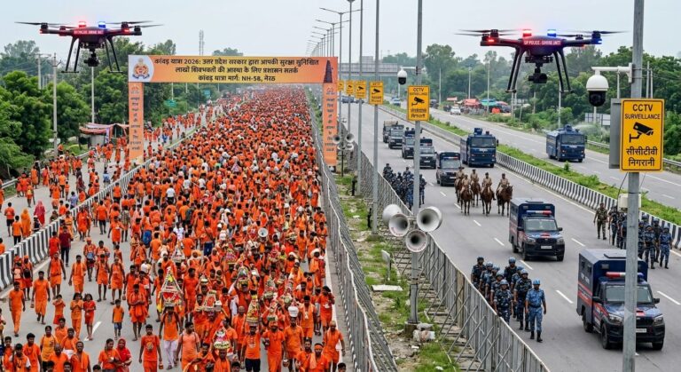 AI image of Kawad yatra 2026