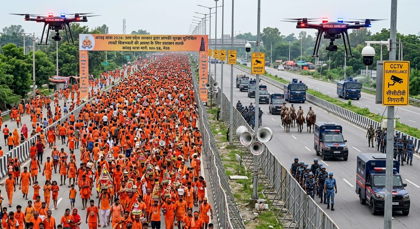AI image of Kawad yatra 2026