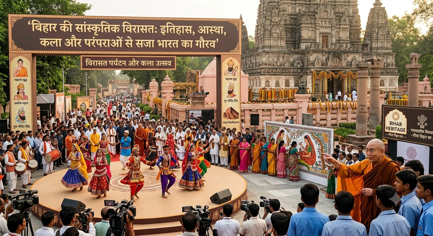 AI image of Bihar culture program