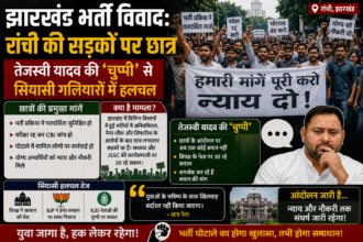 Jharkhand Protest image created by Chat GPT