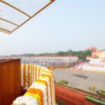 PM modi Picture on ground