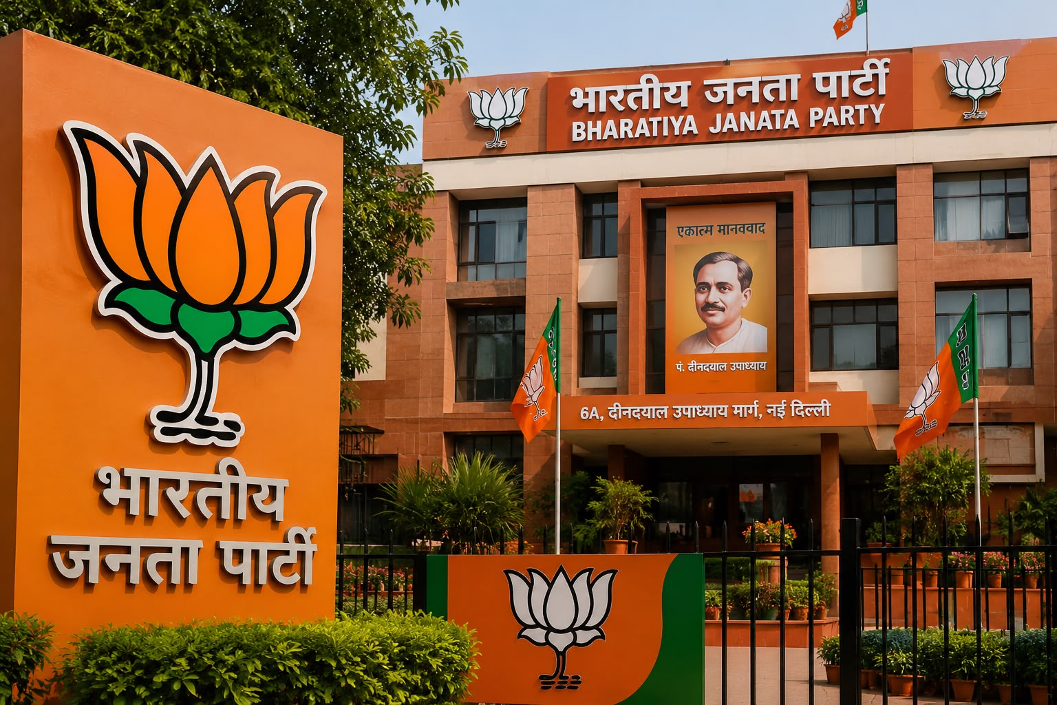 Ai image of BJP office